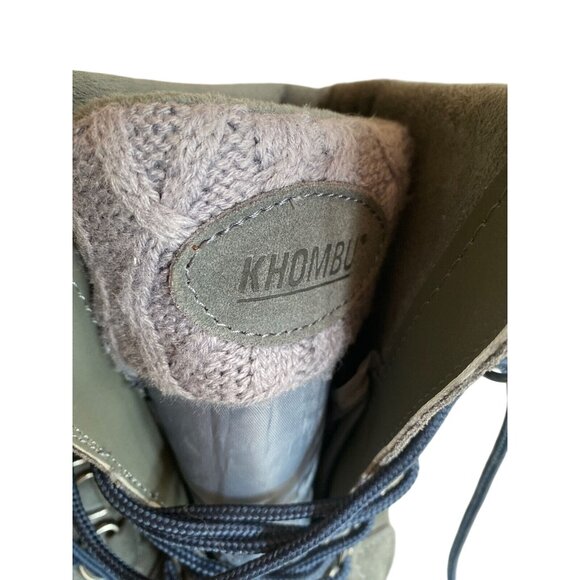 Khombu Womens Winter Snow Boots Size 7 Gray Utility - Picture 2 of 7